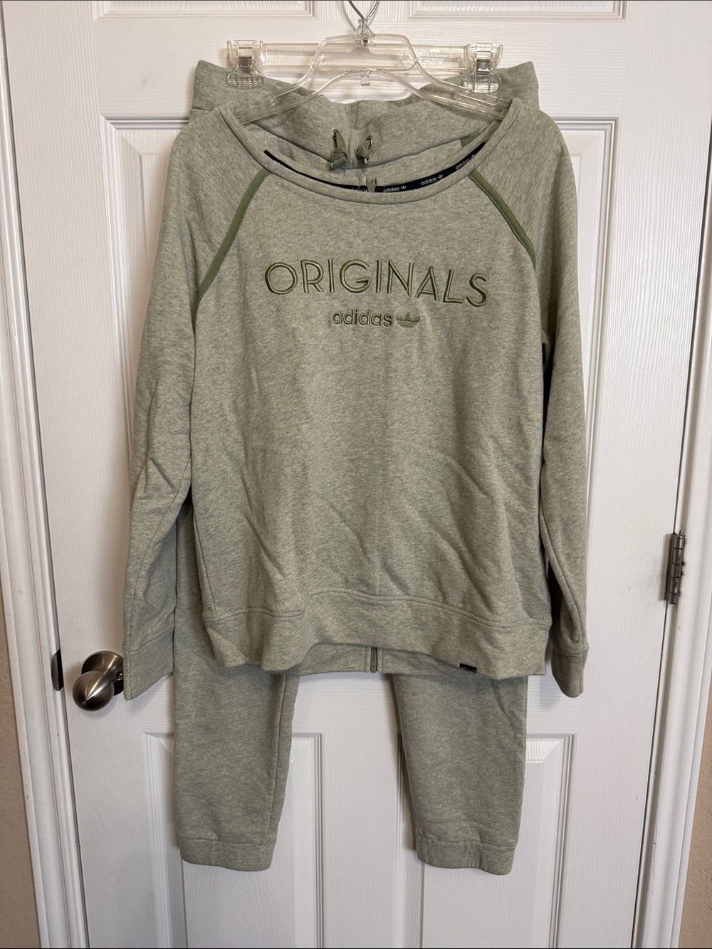 adidas Originals Sage Green Women’s Sweatpants & Top Set